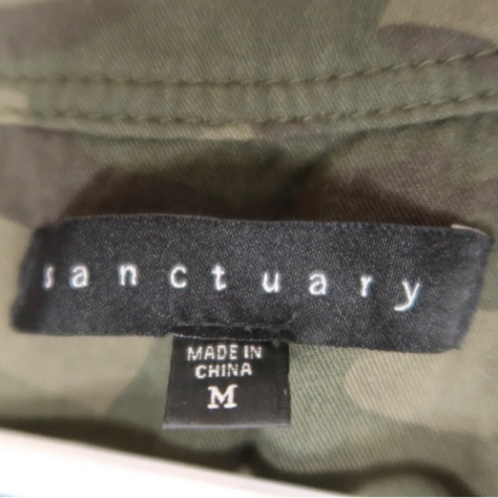 Sanctuary Hazel Shorts Romper Mother Nature Camo Drawstring Women’s Medium EUC - Picture 9 of 9